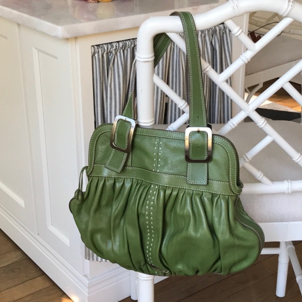 Cole Haan Green Leather Purse